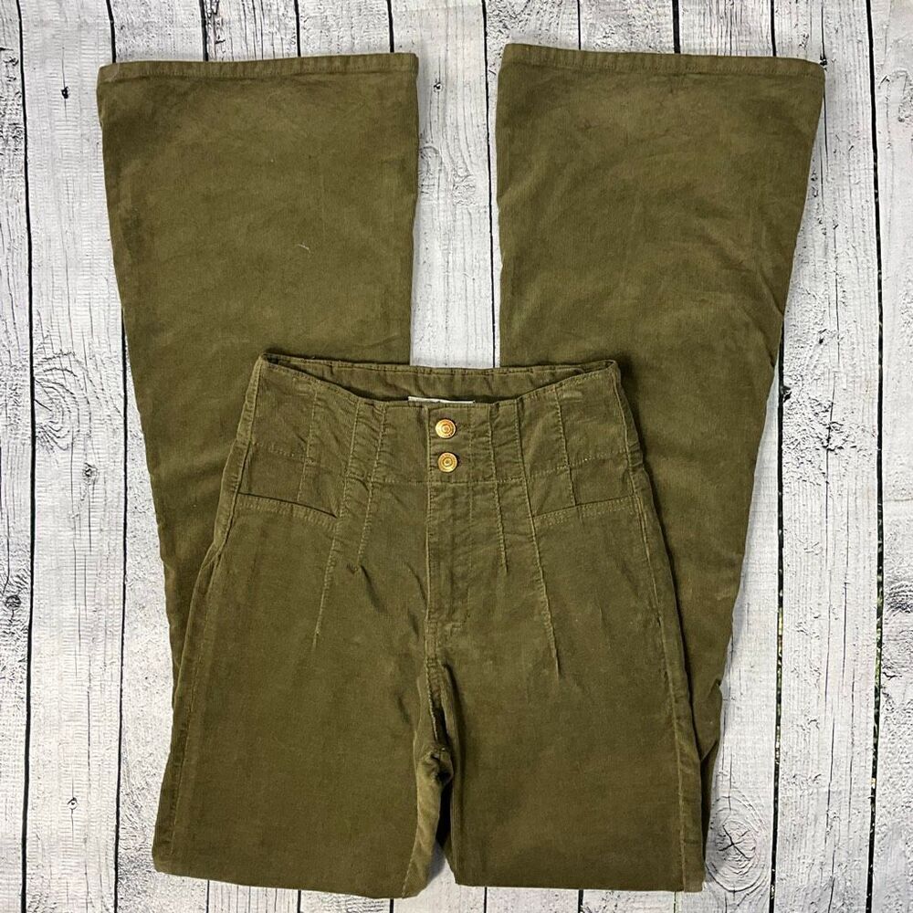 WE THE FREE Jayde Cord Flare High Rise Corduroy Pants